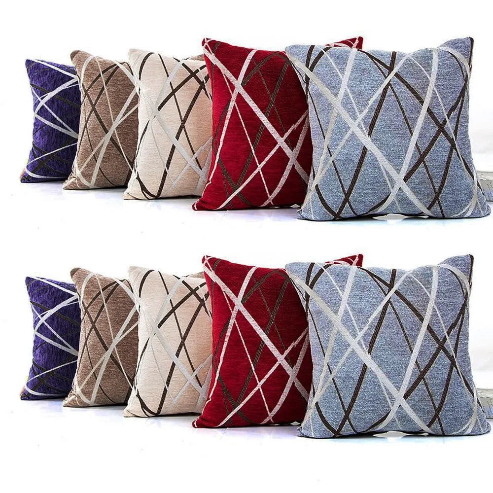 

2019 Newest Geometric Pillowcase Cover Gray Waist Square 45cm*45cm Decorative Pillow Cases For Home s3