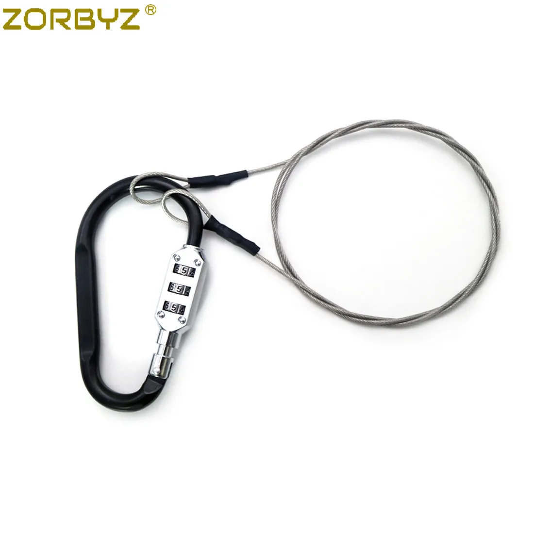 ZORBYZ Black Bicycle 100cm Cable Strong Braided Steel Bike Wire Chain