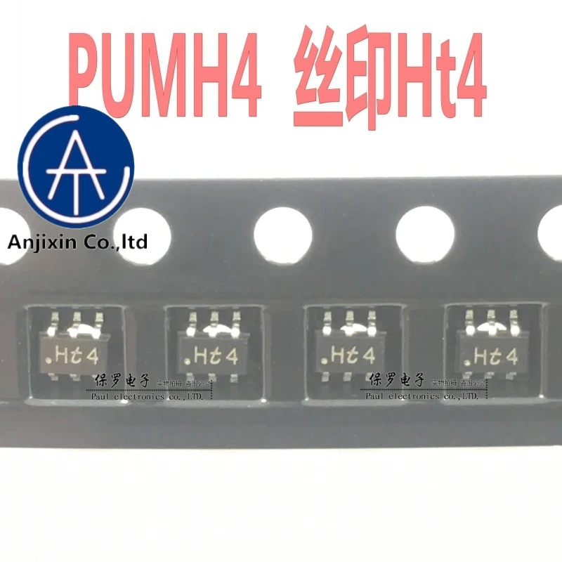 

10pcs 100% orginal new built-in resistance transistor PUMH4 silk screen Ht4 SOT-363 real stock