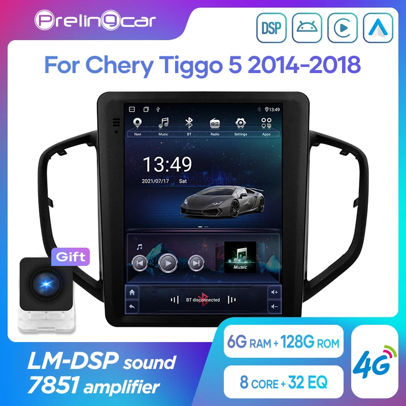 Автомагнитола для Chery Tiggo 5 2014-2018 с вертикальным экраном в стиле Tesla Android 10