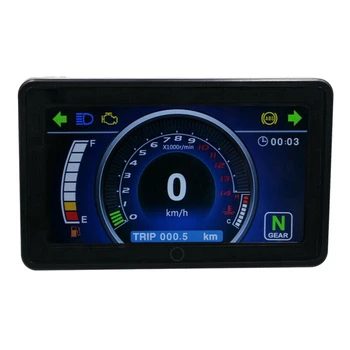 

Universal 12V Motorcycle Full LCD Display Multi-Function Instrument Speeeter Digital Oeter