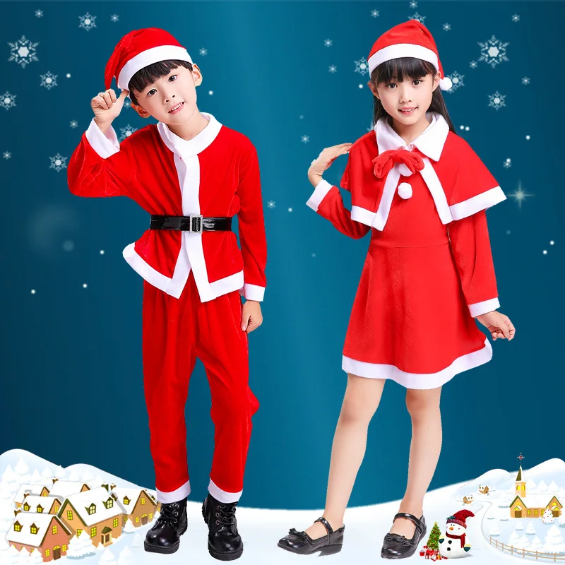 

Christmas Child Dress Kids Girl Boy Holiday Party Red Dress for Girl with Long Sleeves Beautiful Evening Dress for Girl Ceremony