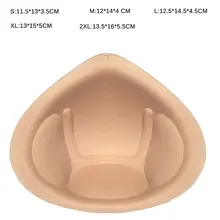 1 шт. женские интимные аксессуары треугольная губка купальник грудь пуш-ап подкладочная грудь усилитель бюстгальтер пенопласт