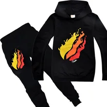 Толстовки для мальчиков с надписью «Preston Playz» спортивный костюм футболка с капюшоном для подростков с надписью «Preston Playz» топы, одежда спортивные костюмы, комплект одежды на Рождество