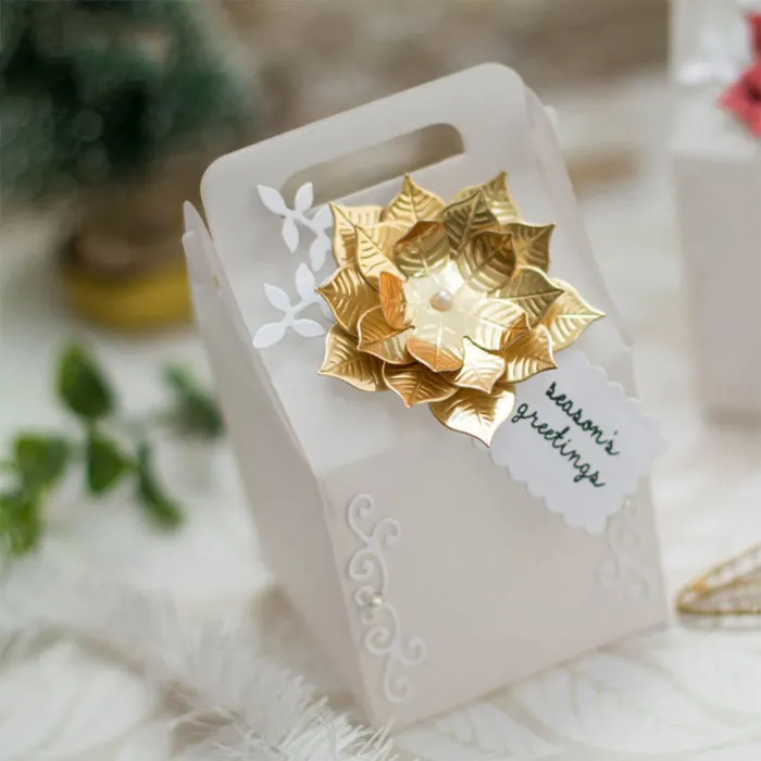 Вырубные формы рождественский дом коробка Металл DIY скрапбук выбивает бумажные карты Ремесло Инструмент TB
