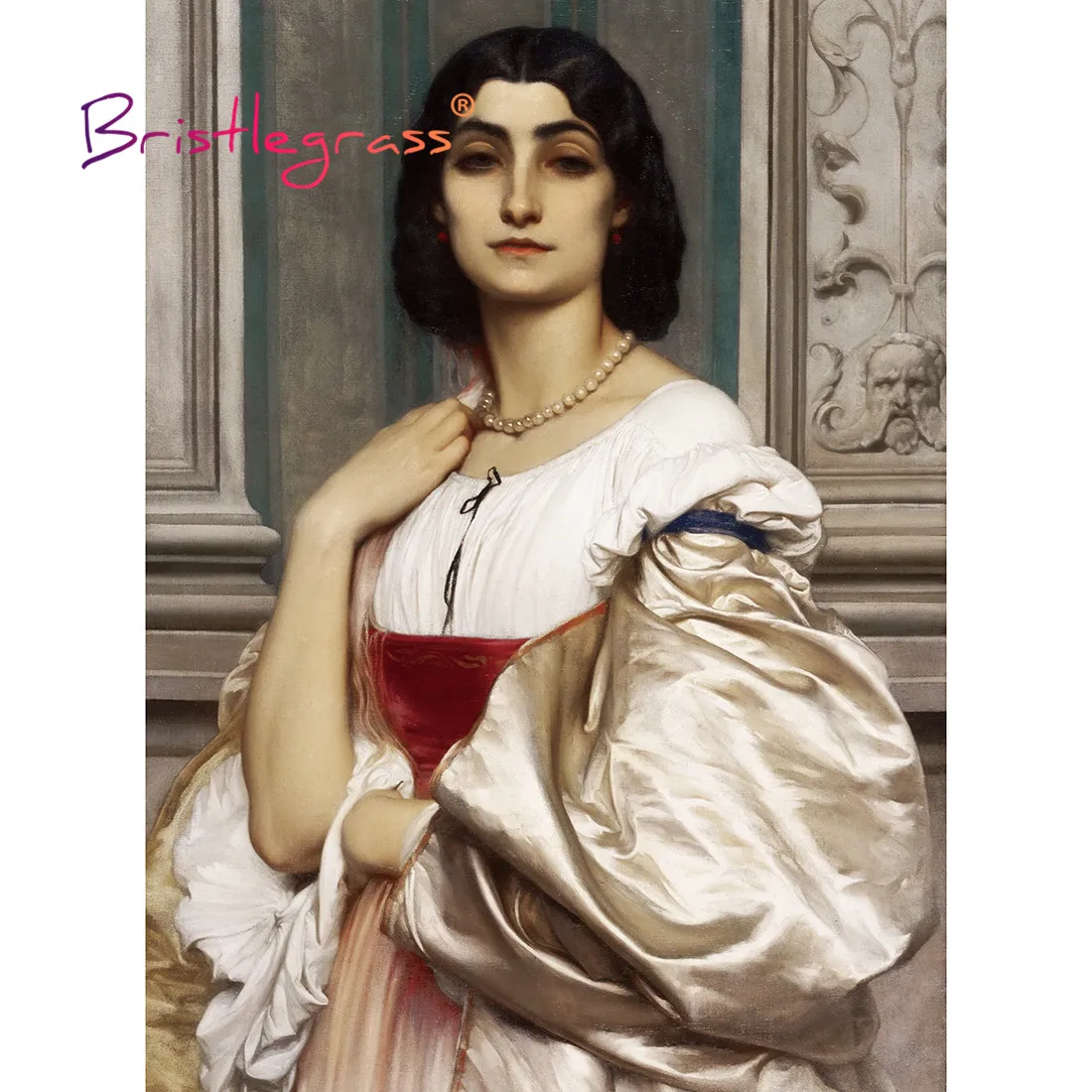 BRISTLEGRASS Wooden Jigsaw Puzzles 500 1000 Pieces Roman Lady Frederick Leighton Educational Toy Collectibles Painting Art Decor