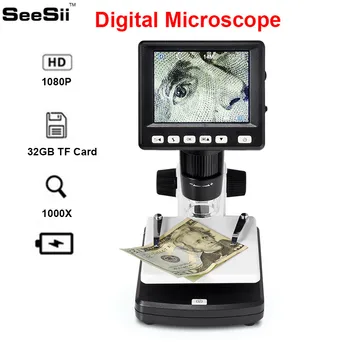 

SeeSii 3.5inch HD 1080P Portable Desktop Magnification Microscope Professional 1000X LCD Digital Microscope 2048*1536 Resolution