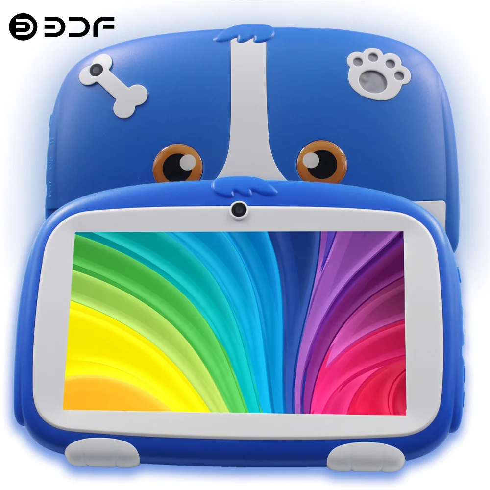 BDF Новый Google планшетный ПК 7 дюймов Android 8 0 четырехъядерный Детские планшеты Play
