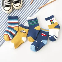 5 пар, зимние носки для мальчиков, теплые носки повседневные хлопковые носки с рисунком для мальчиков детские носки для мальчиков, плюшевые коралловые бархатный носок носки