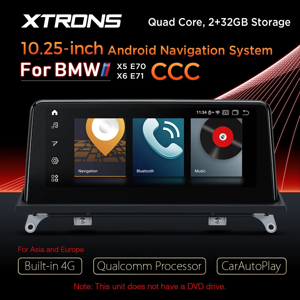 XTRONS 10 25 ''Android 0 Quad Core Qualcomm оригинальный автомобильный радиоприемник CD плеер GPS