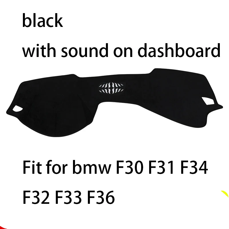 Lsrtw2017 замша полиэстер приборной панели автомобиля коврик для bmw 3 серии F30 F31 F32 F33 F34 F36 318i 320i 330i 340i 420i 2013 - Название цвета: black 2