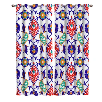 

Flower Petals Leaves Purple Red Window Curtains Living Room Curtain Kitchen Curtains Home Decor