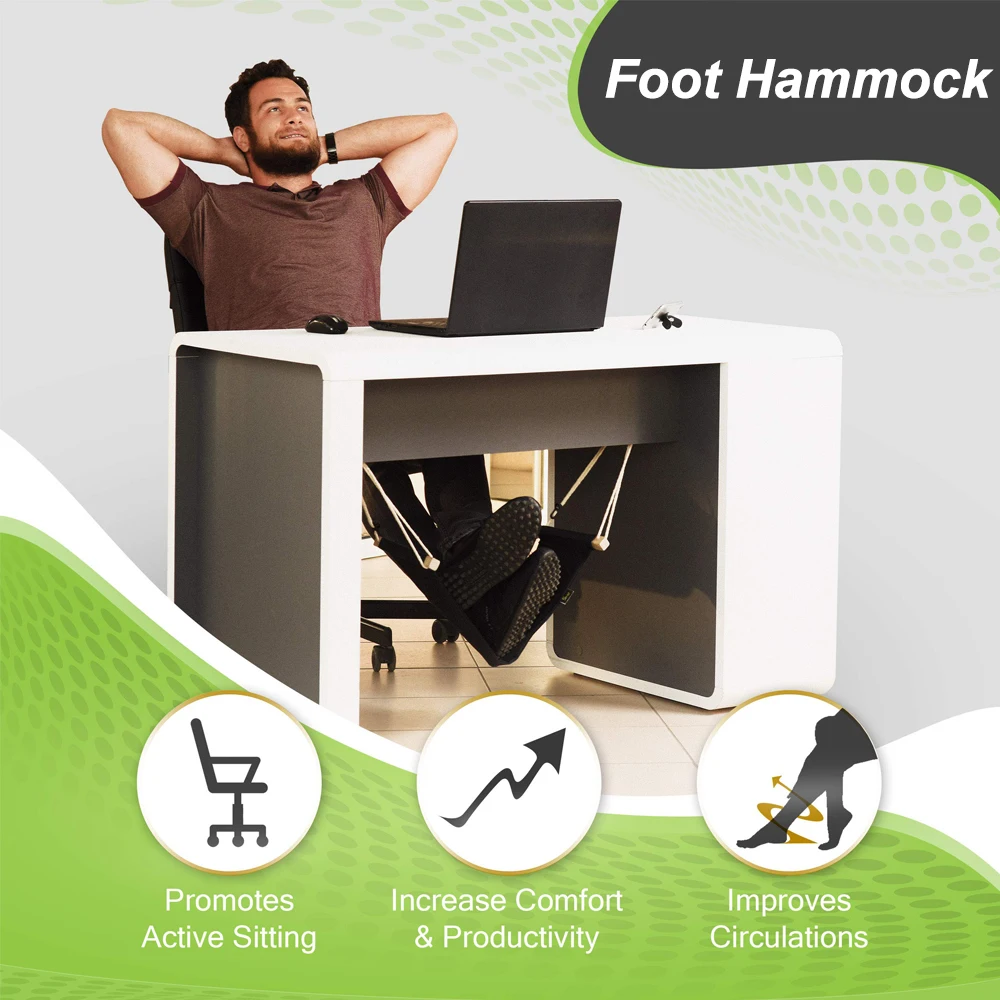 Creative Simple Foot Hammock Lazy Casual Desk Rest Foot Put Feet Foot Swing Footrest Office Break outdoor furniture dining set