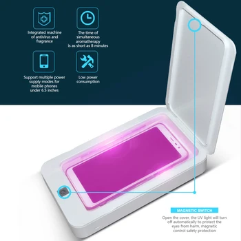 

5V USB UV Disinfection Sterilization Box Portable UV Sterilizer Cabinet Phone Cleaner Double Ultraviolet Disinfection Box Lamp