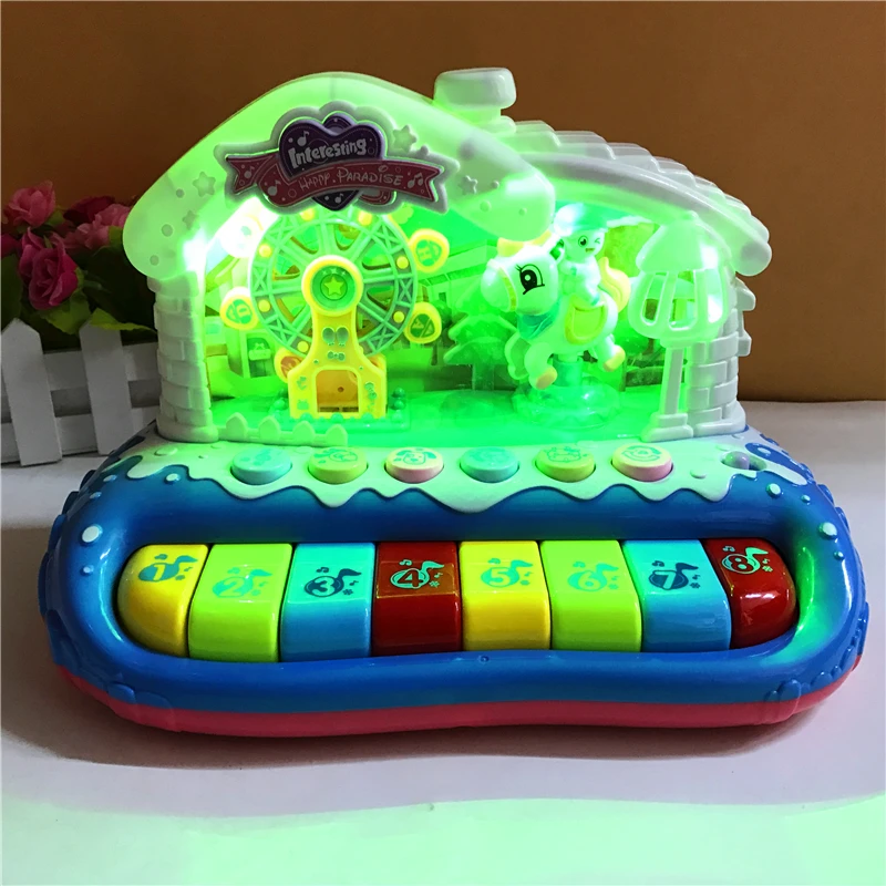 Нарядная одежда для мальчиков Спортивная площадка пианино с диагональю экрана 3-6-12 в раннем детстве для малышей и детей постарше в месяц, для детей 0-1-летнему музыка у развивающие 7-8 детские игрушки