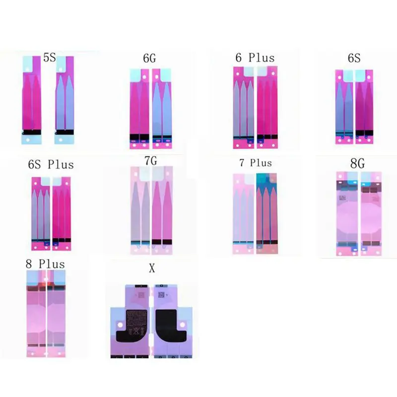 1 шт. наклейки на батарейки для iPhone 4G 4S 5 5C 5S SE 6 6s Plus 7 Plus 8 Plus X батарея клейкая лента Замена батареи клей