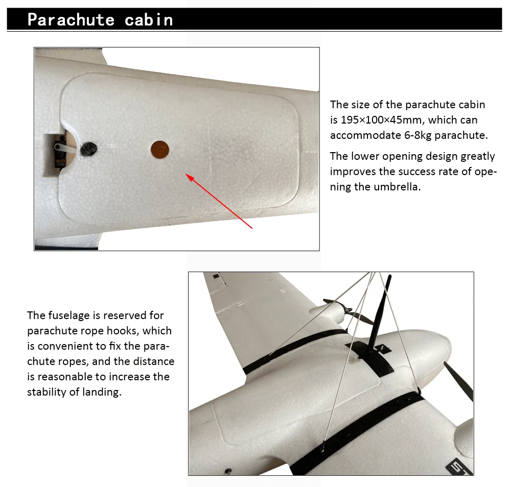 Makeflyeasy Striver mini (Hand Version), the lower opening design greatly improves the success rate of ope- ning the