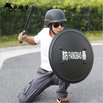

Customize logo Hand-held Shield Aluminium Alloy Riot Prevention Security Patrol Tactical Protection Training High Quality Shield