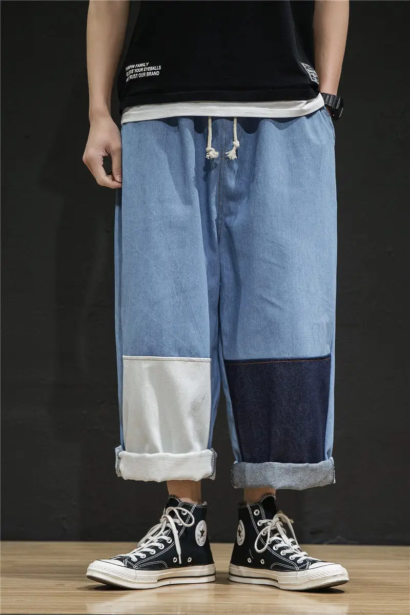 IEFB Japanese Style Drawstring Denim 