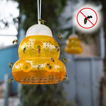 

4 pack Wasp Trap Yellow Jackets Wasp Repellent Trap Bee Catcher Home Garden Pest Control Bee Catcher Non Toxic Beehive Wasp