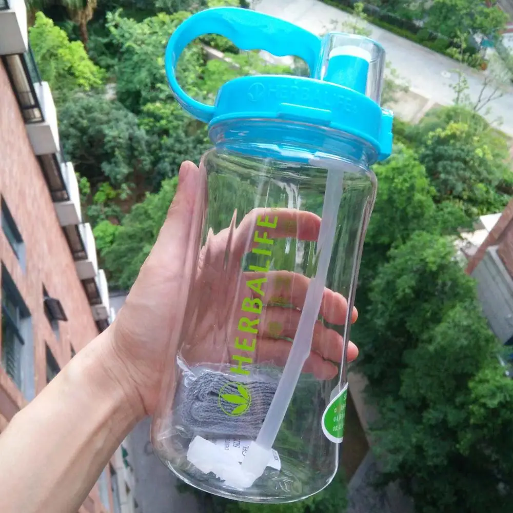 1000ml white1 Распродажа, 6 цветов, 2000 мл, 64 унции, для взрослых, рукоятка, пластиковая, для спорта на открытом воздухе, альпинизма, пешего туризма, велоспорта, herbalife, большая емкость, бутылка для воды - Цвет: 1000ml white1