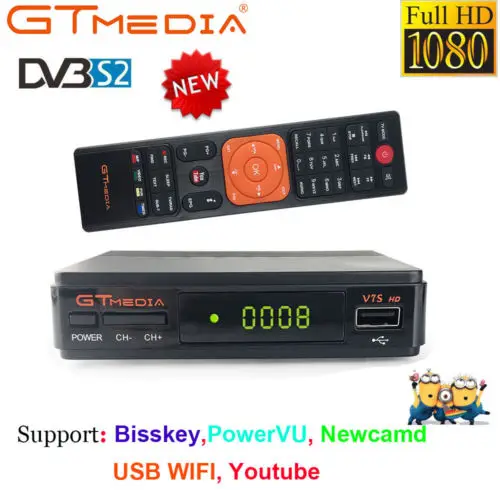 1 год Европа 5 Cline CCcam сервер GTMedia V7S HD цифровой спутниковый ресивер DVB-S2 Full HD 1080P+ USB wifi обновление Freesat V7 HD