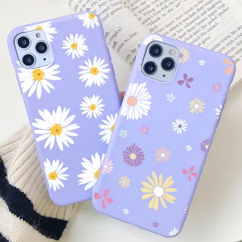

INS Daisy Flower Case For Samsung Galaxy A21s A21 A50 A51 A70 A71 A81 A90 A91 A50S A40 A41 A30 A30S A31 A5 2017 A7 A8 2018 Cover