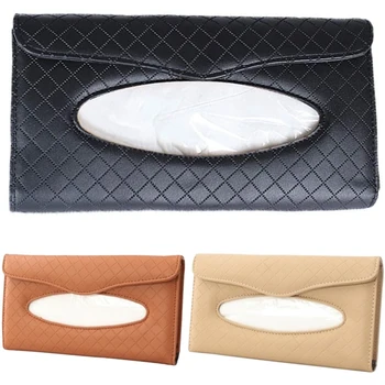 

Car Towel Holder Sun Visor Paper Towel Holder Car Sun Visor Napkin Holder PU Back Seat Tissue Box