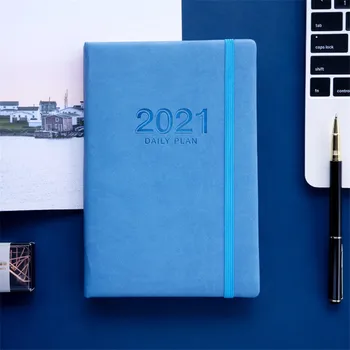 

English Agenda 2021 Planner Organizer A5 Notebook and Journal Weekly Diary Notepad Monthly Note Book Back to School Handbook Kit