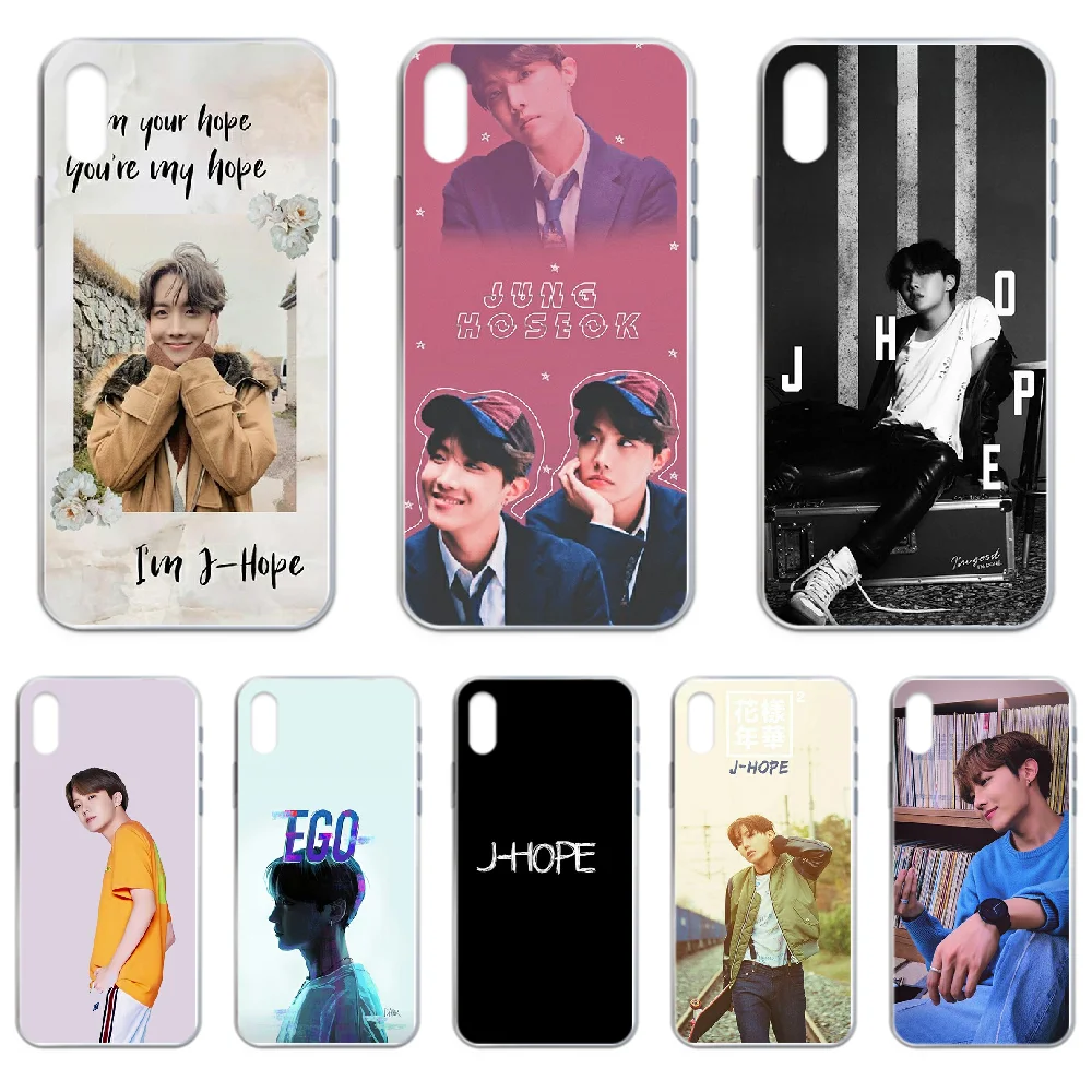 Чехол для телефона J hope Bangtan Boys iphone 4 4S 5 5C 5S 6 6S PLUS 7 8 X XR XS 11 PRO SE 2020 MAX прозрачный