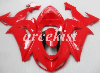 

4 Free Gifts New ABS Motorcycle Full Fairings Kit Fit For Kawasaki Ninja ZX-10R 2006 2007 06 07 10R bodywork set Red