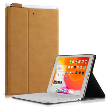 

Slim Case For IPad 10.2 Inch 2020 Wakec/Sleep Stand Cover Bluetooth Keyboard+Tablet Case+Data Cable With Pen Set #LR3