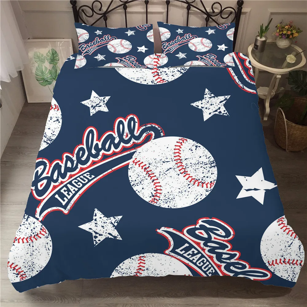 Fanaijia 3d baseball Bedding Sets twin luxury kids Duvet Cover with
