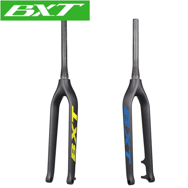 BXT Full Carbon Mountain Bike Fork 29er 11/8" Rigid Straight Forks 11