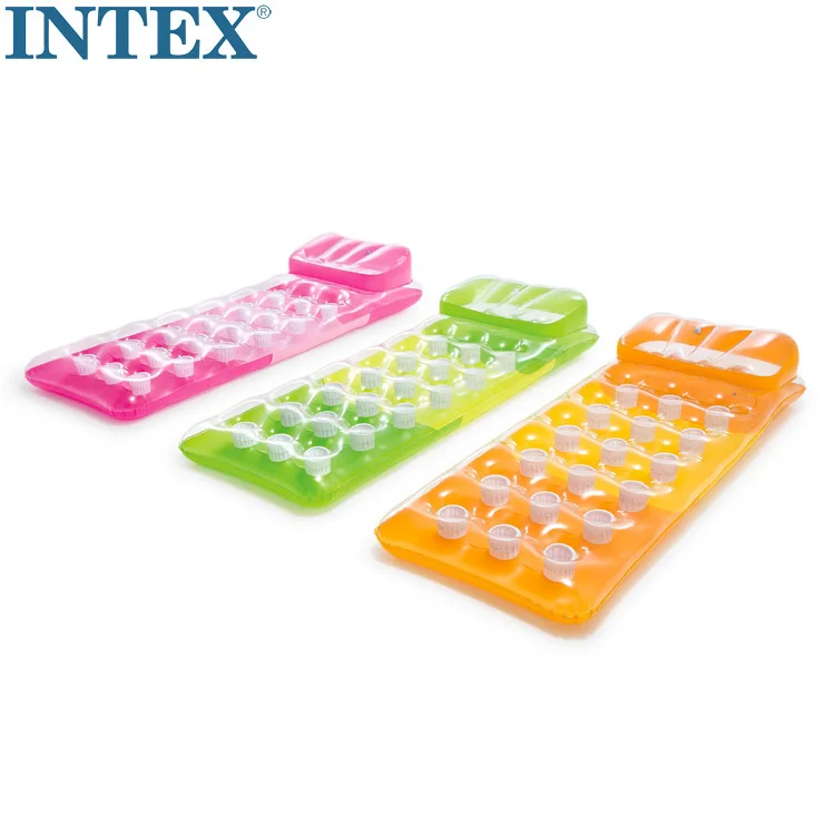 Оригинальные INTEX-18 надувные матрасы для плавания водная плавающая кровать пляжная площадка водопровод доска для плавания 58890