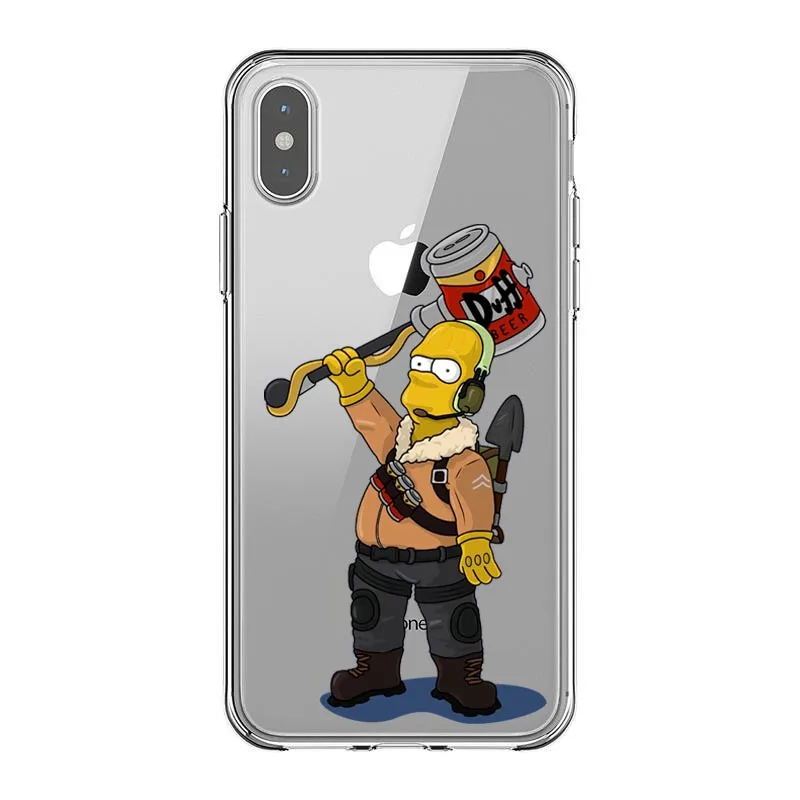 Мягкий силиконовый чехол для телефона Simpsons для iPhone Max XS XR X10 5 5S 5SE 6 6S 7 8 6Plus 7Plus 8Plus - Цвет: TPU