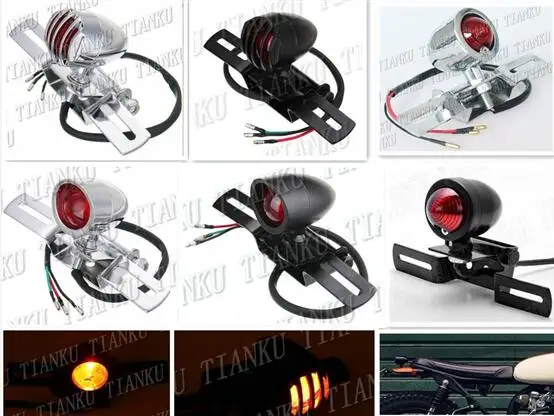 Универсальный металлисветильник кронштейн для номерного знака Honda Shadow Spirit Saber Aero