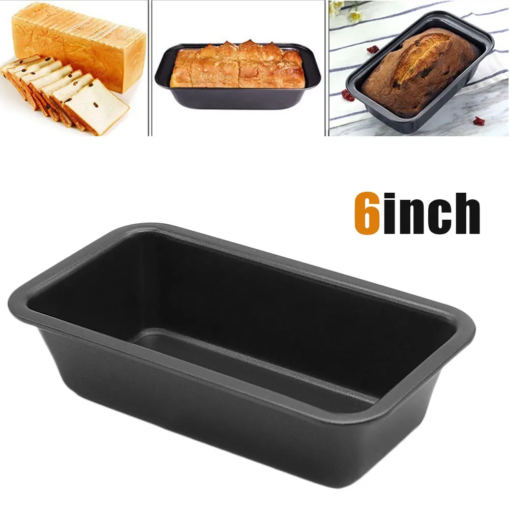 6 inch Portable Air Frying Pan Fondant Bread Mold Carbon Steel Cake Mould 