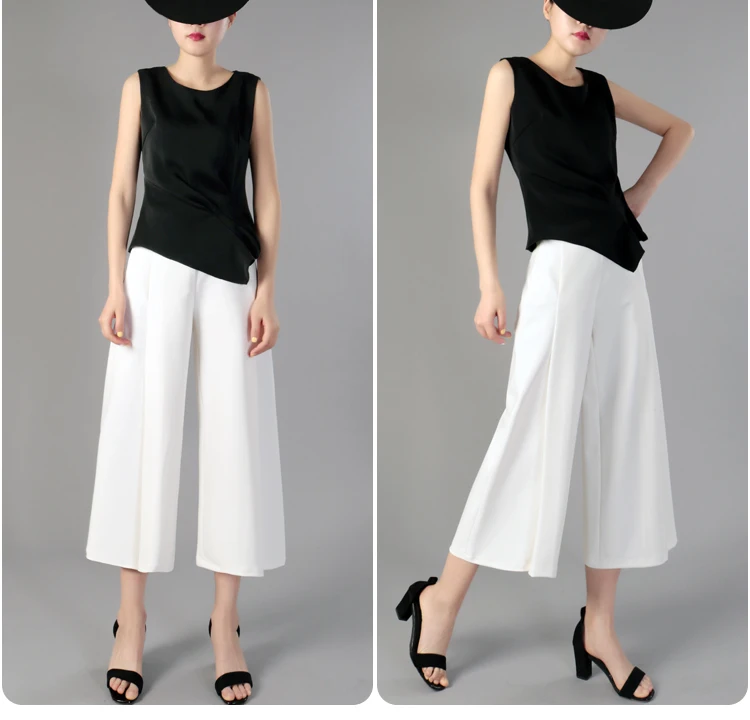 Модная новинка, модная шифоновая футболка с асимметричным Hemline для женщин, весенне-летние женские топы черного, белого и красного цвета, Vestido YG211