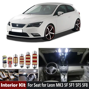 

13Pcs 100% Canbus Error Free LED Interior Light Bulbs kit for Seat for Leon MK3 5F 5F1 5F5 5F8 201 Reading Dome Lights Bulb
