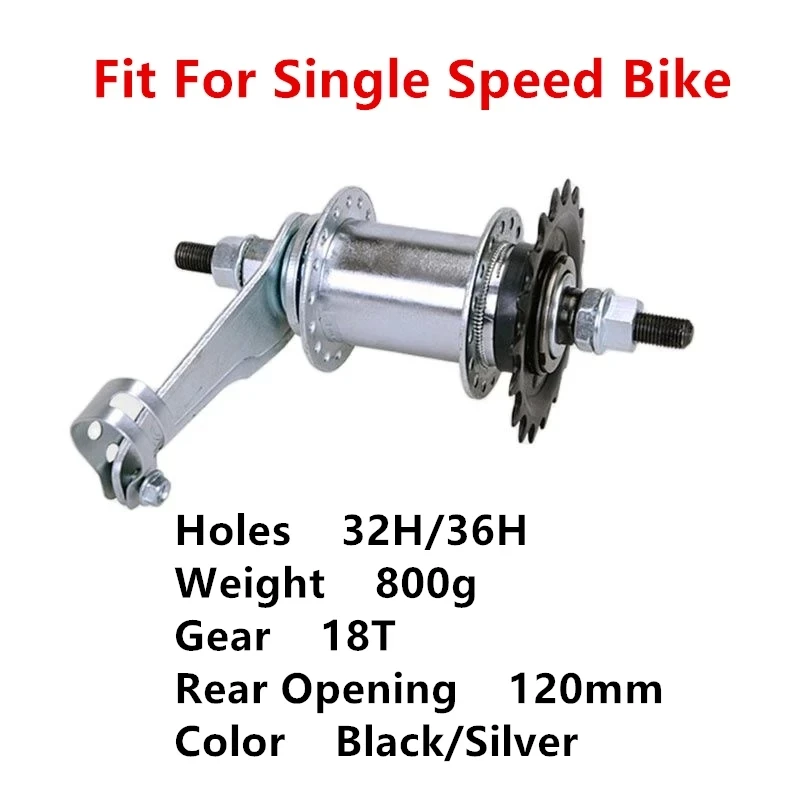 Neuf 1 pièce 36 trous moyeu de vélo kits de vélo fer acier arrière 130 mm ar