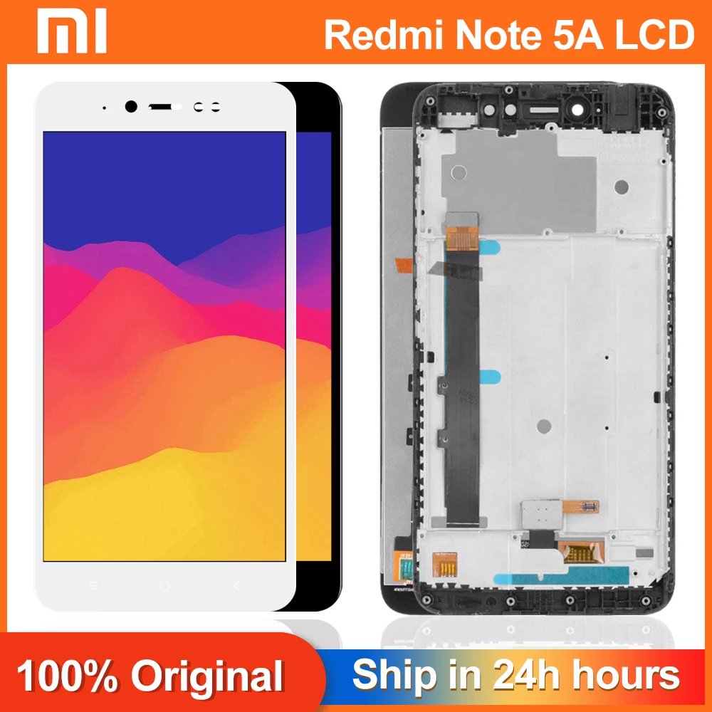 Новинка 100% дисплей для XIAOMI Redmi Note 5A / Prime сенсорный ЖК-экран с дигитайзером и рамкой