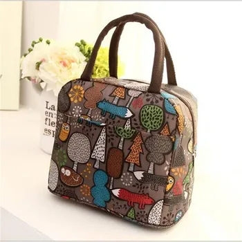 

2020 New Style Cartoon Printing Portable Lunch Thermal Insulated Box Tote Cooler Bag Bento Pouch Lunch Storage Case Lunchzak