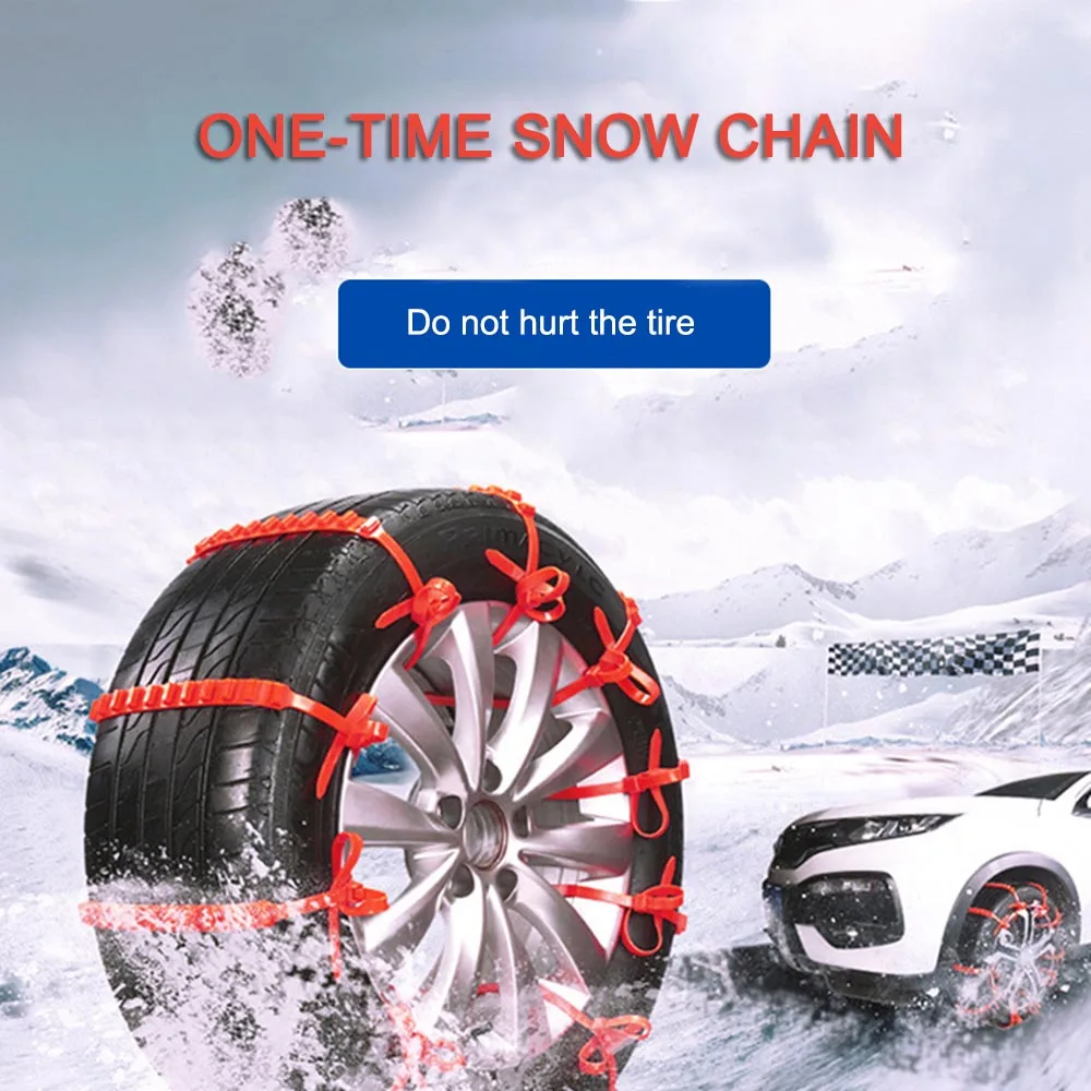 

1PCS Snow Tire Anti-skid Chain Nylon Car Emergency Wheel Tire Non-slip Chain For Car Off Road Vehicle SUV Winter Safety Driving
