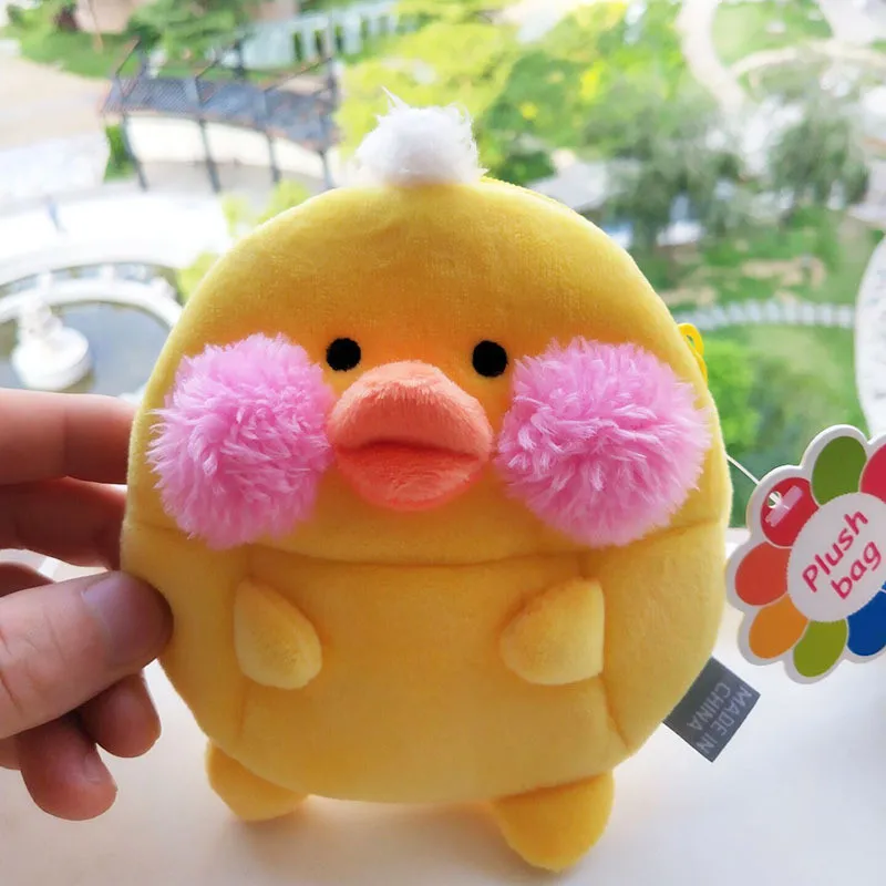 New Anime Cartoon Black Cat Frog Duck Green Dinosaur Elephant Bear Squirrel Plush Purse Wallet Small Key Card Changes Coin Bag (2)