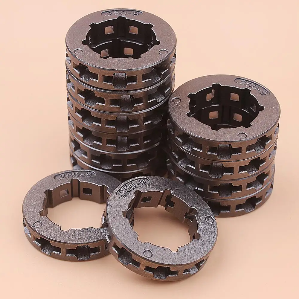 12pcs/lot .250&quot 9 Teeth Chain Drive Sprocket Rim For Husqvarna 40 45 49 50 51 55 154 254 257 Jonsered 490 590 450 Small 7 Spline |