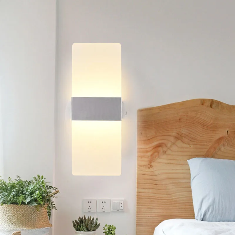 Led Wall Lamp AC90-260V Bedding Room Living Room Indoor Bedroom 4/6/12/18W led light,led wall lamp,wall light