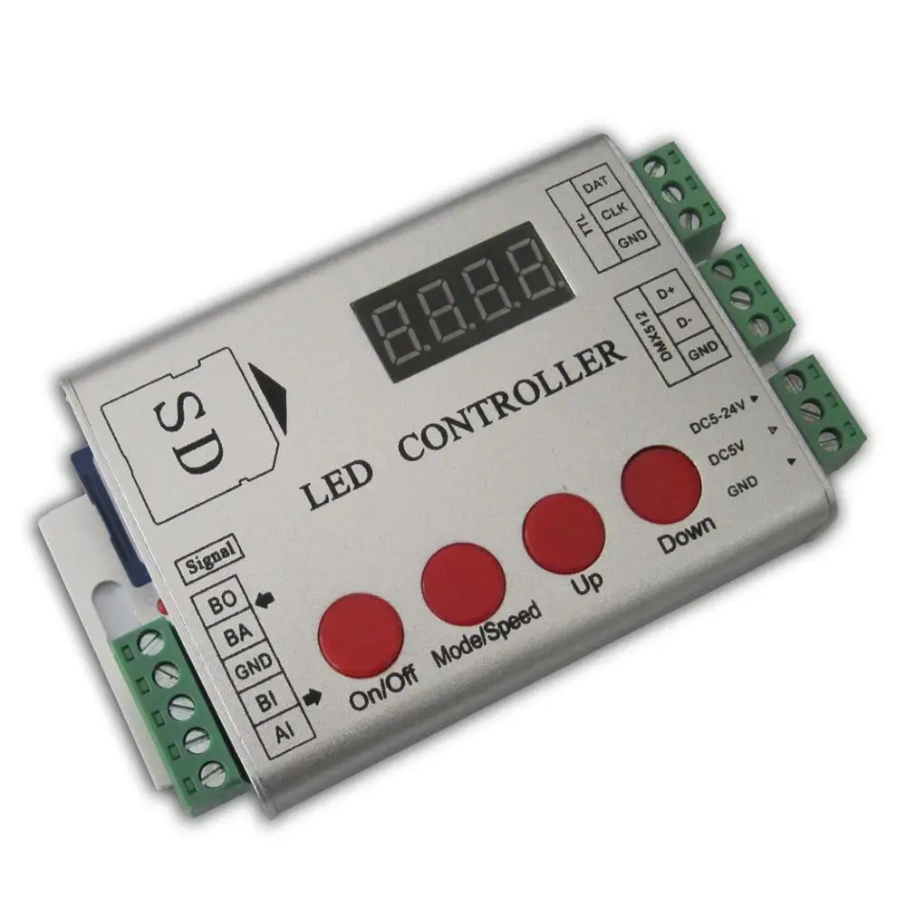 Светодиодная лента DMX512 с SD-картой контроллером RGB DMX можно использовать WS2812 WS2815