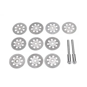 

10Pcs Saw Blade Rotary Tool For Marble Ceramics Wood Metal Cutter Power Tools Set Diamond Cutting Discs Drill Mandrel Cut Off