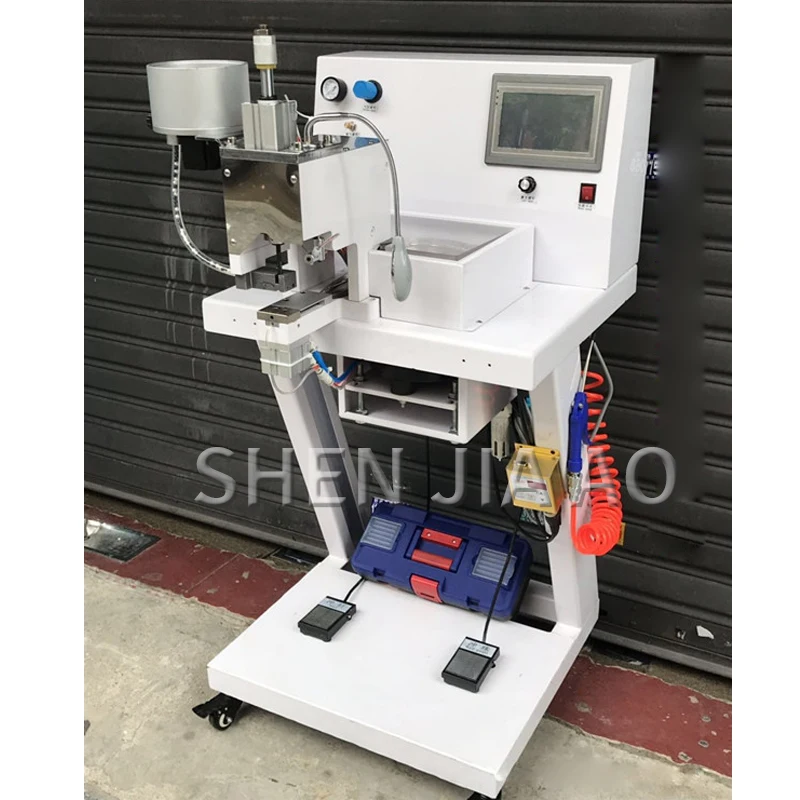 1PC Beading Nail Button Machine Four-claw Beading Clothing Buttoning Machine Fully Automatic Bead Shoes Hats Fabric Machine